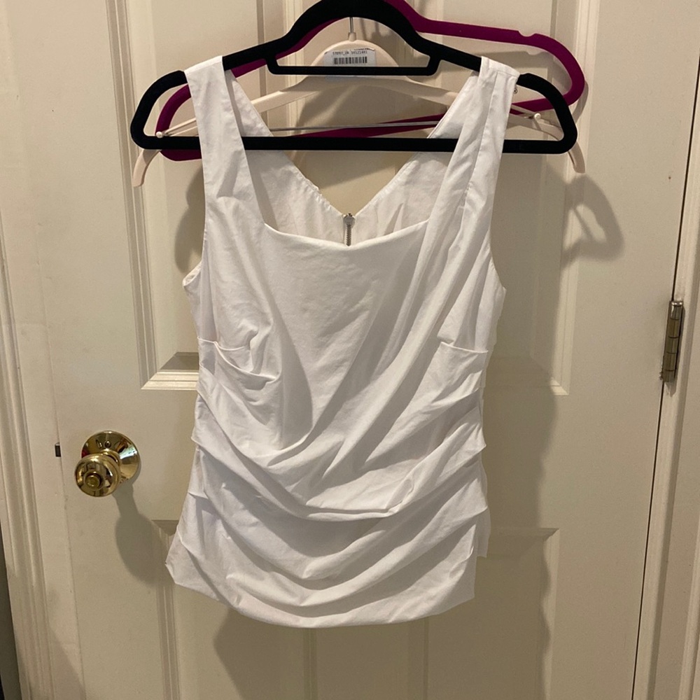 Ann Taylor formal white tank top
